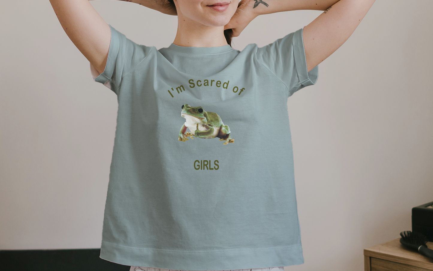 "I'm scared of girls" unisex shirt