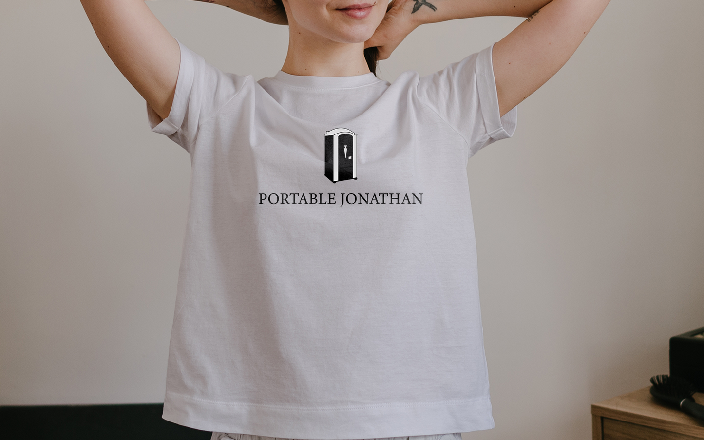 "Portable Jonathan" unisex t-shirt